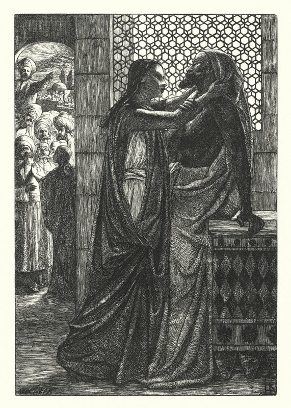 Martwy człowiek z Betanii (rycina) autorstwa Henry Hugh Armstead