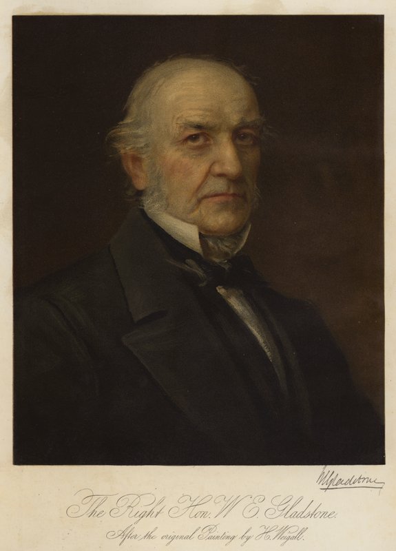 Szanowny W E Gladstone (chromolitho) autorstwa Henry Jr. Weigall