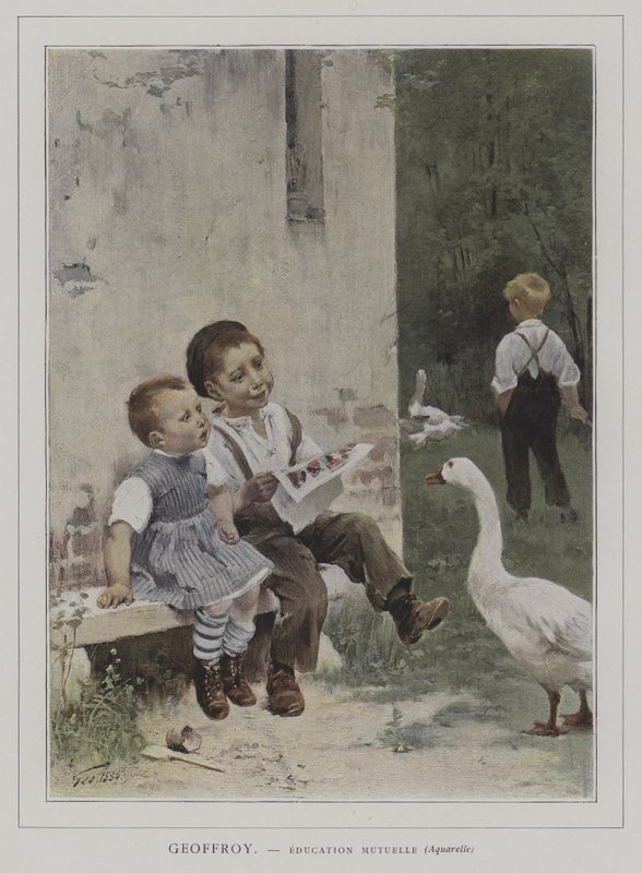 Edukacja Mutuelle (Wzajemna Edukacja) autorstwa Henri Jules Jean Geoffroy