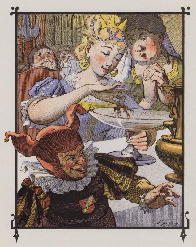 Guliwer w Brobdingnag autorstwa Henri Jules Jean Geoffroy
