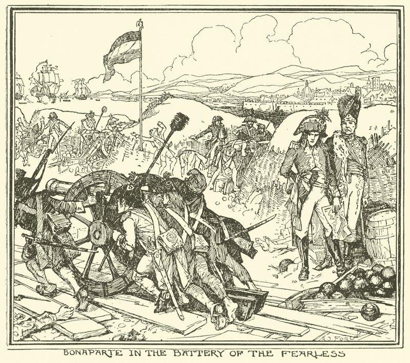 Bonaparte w baterii nieustraszonych autorstwa Henry Justice Ford