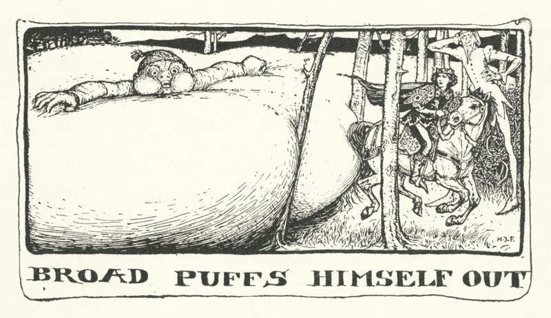 Broad Puffs się (grawerowanie) autorstwa Henry Justice Ford