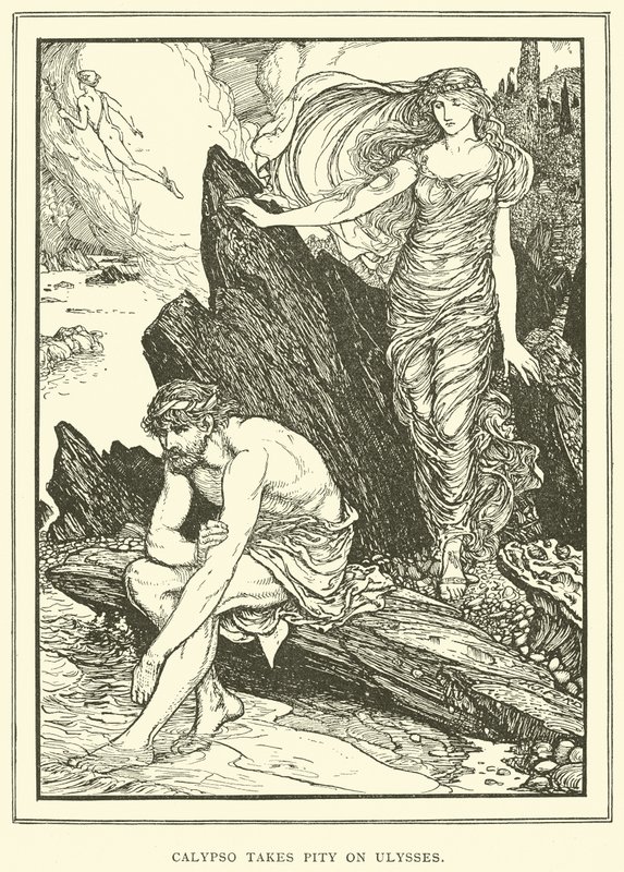 Calypso lituje się nad Ulissesem autorstwa Henry Justice Ford
