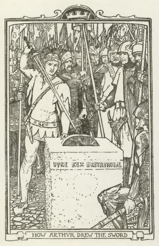 Jak Artur wyciągnął miecz? autorstwa Henry Justice Ford