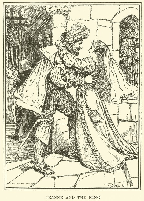 Joanna i Król (rycina) autorstwa Henry Justice Ford
