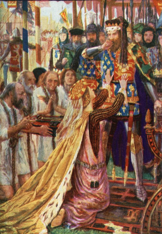 Król Edward III w Calais autorstwa Henry Justice Ford