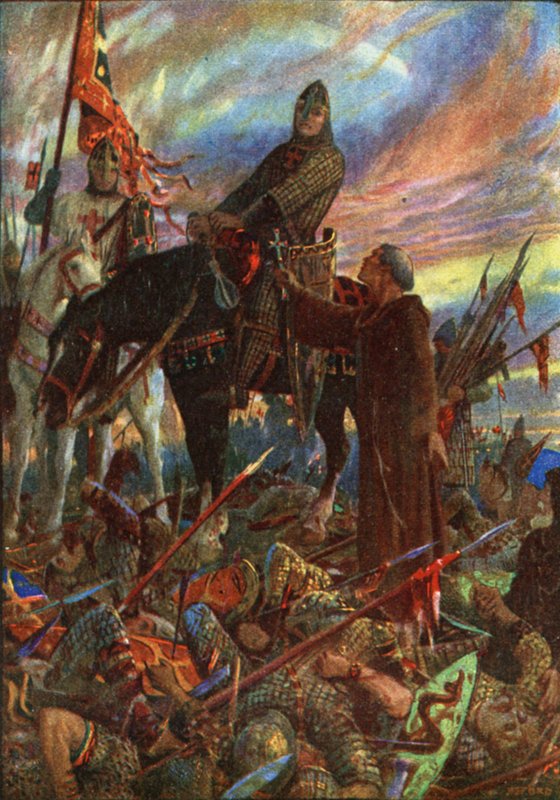 Król Wilhelm I w Hastings autorstwa Henry Justice Ford