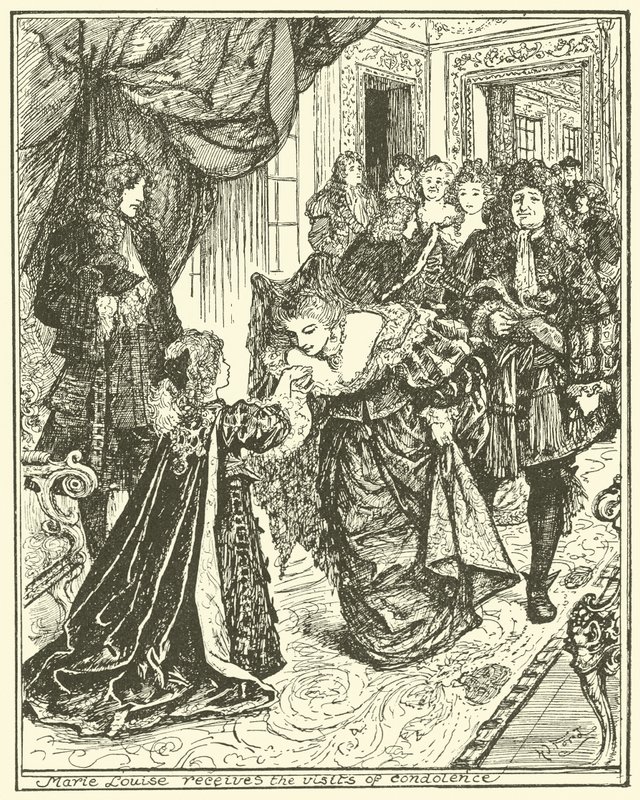 Marie Louise przyjmuje wizytę kondolencyjną autorstwa Henry Justice Ford
