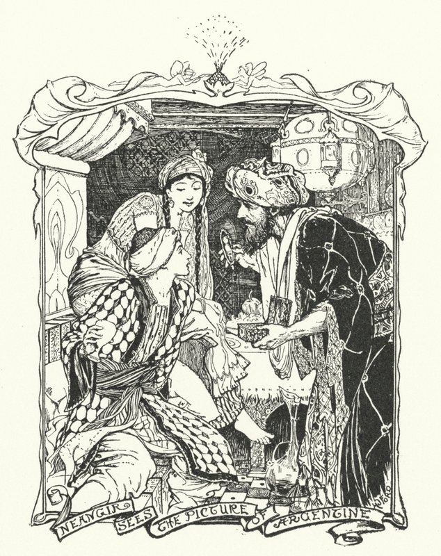 Neangir widzi obraz Argentyny (rycina) autorstwa Henry Justice Ford