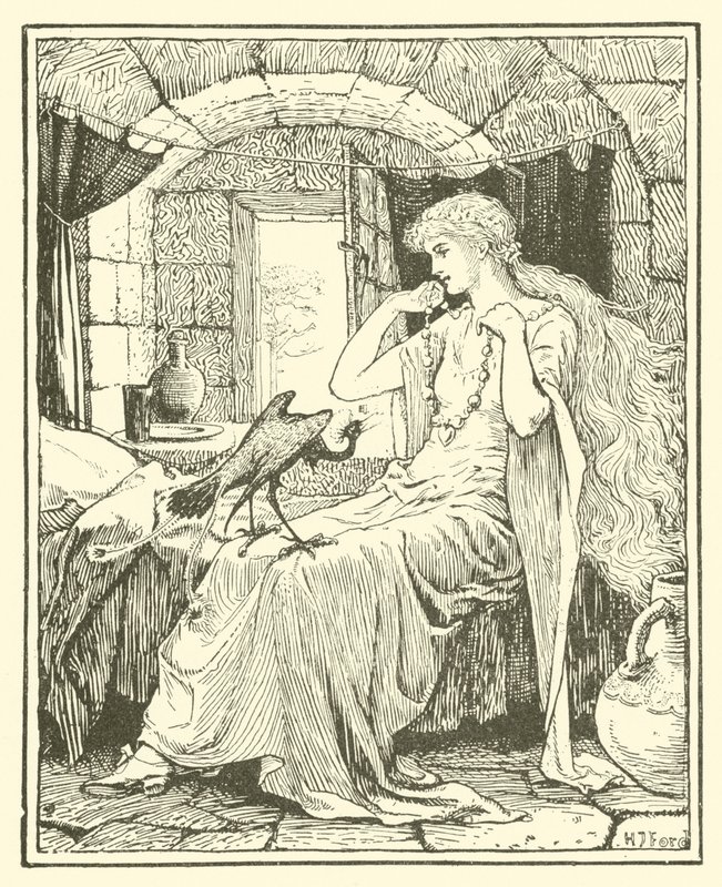Niebieski Ptak (rycina) autorstwa Henry Justice Ford