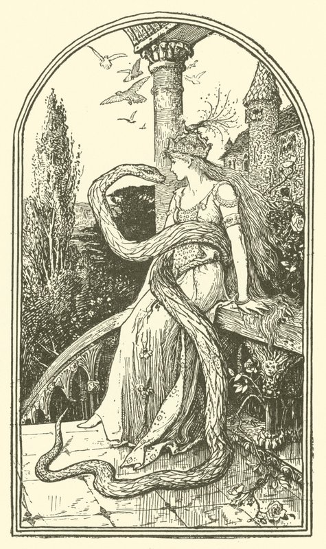 Zaczarowany Wąż (rycina) autorstwa Henry Justice Ford