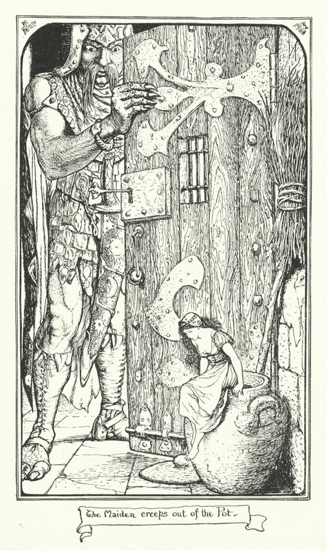 Dziewica wynurza się z garnka (rycina) autorstwa Henry Justice Ford