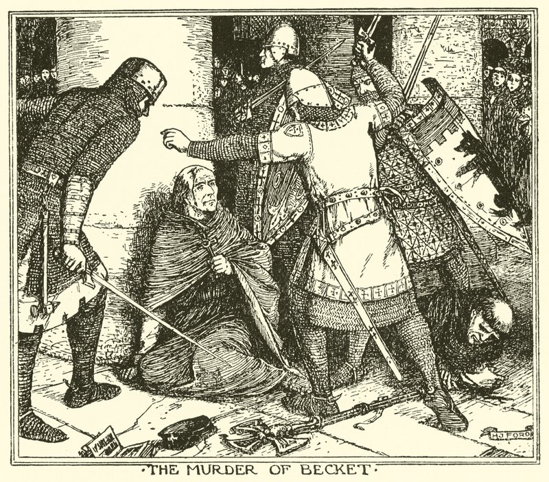 Morderstwo Becketa autorstwa Henry Justice Ford