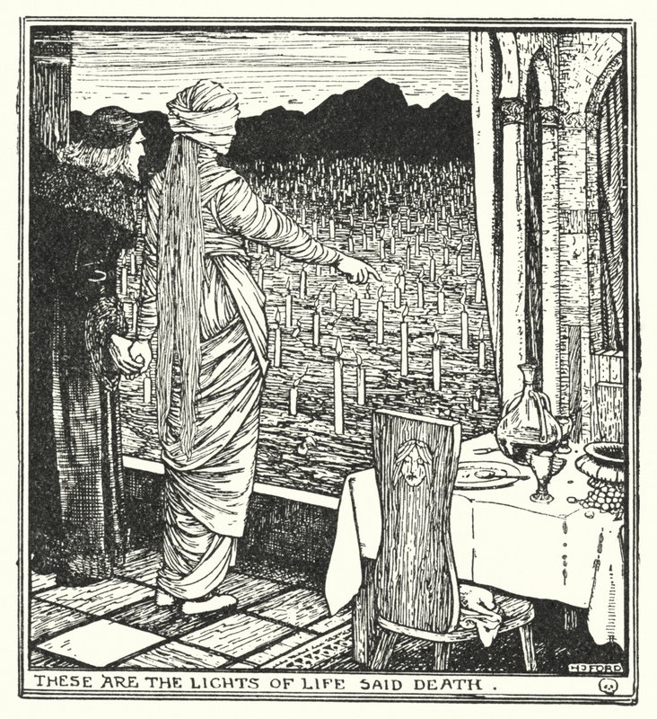 To są światła życia, powiedział Śmierć (lito) autorstwa Henry Justice Ford