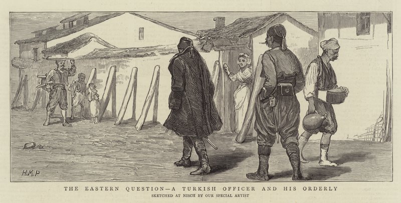 Kwestia wschodnia, turecki oficer i jego ordynans autorstwa Henry Marriott Paget