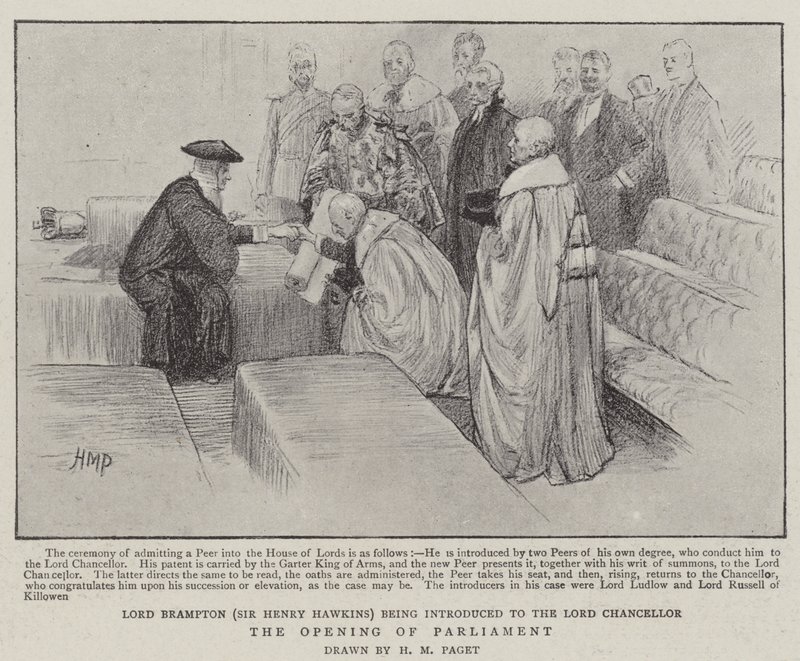 Otwarcie Parlamentu autorstwa Henry Marriott Paget