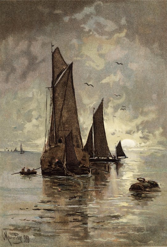 Wschód księżyca z Gravesend autorstwa Henry MauricePage