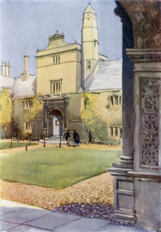 Brama Cnoty, Gonville i Caius College autorstwa Henry Morley