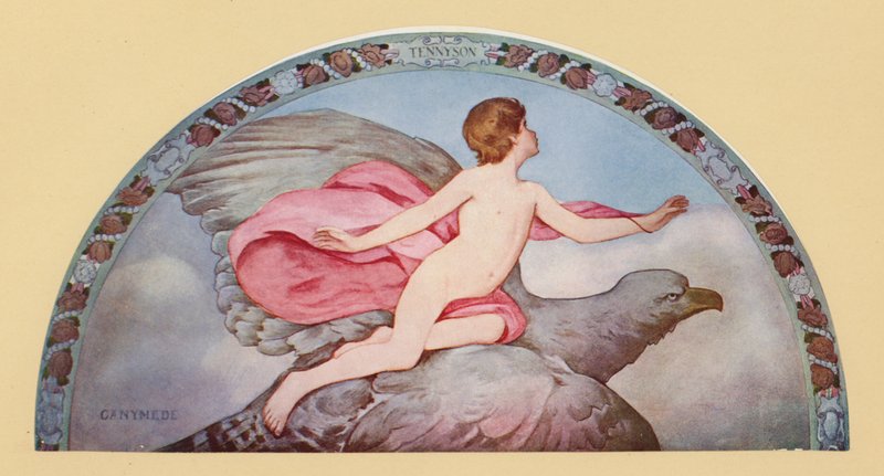 Ganimedes Tennysona (kolorowa litografia) autorstwa Henry Oliver Walker