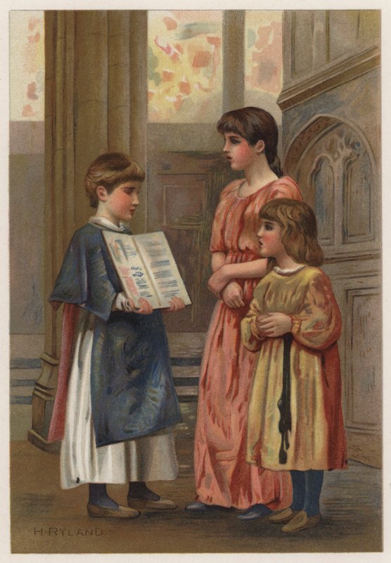 Evensong (kolor lito) autorstwa Henry Ryland