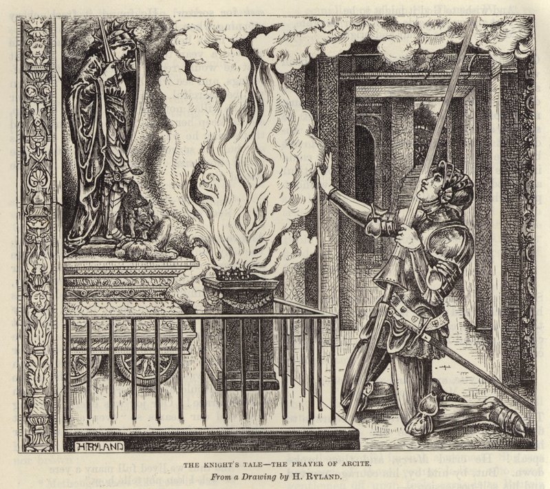 Opowieść rycerska autorstwa Henry Ryland
