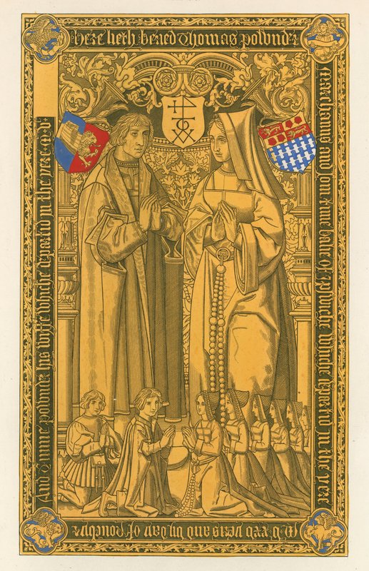 Z mosiądzu, w kościele St Mary Key Ipswich, 1525 autorstwa Henry Shaw