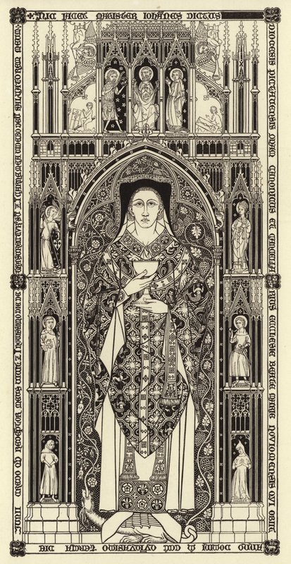 Płyta nacinana, ok. 1350 autorstwa Henry Shaw