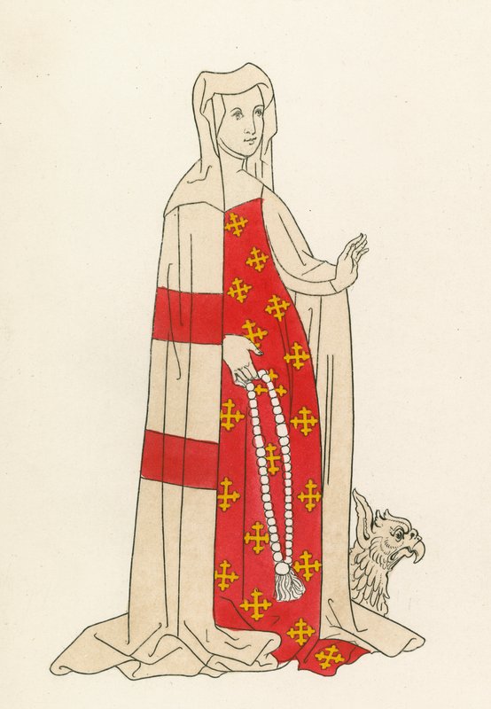Isabella, żona Williama Beauchampa, 1483-85 autorstwa Henry Shaw