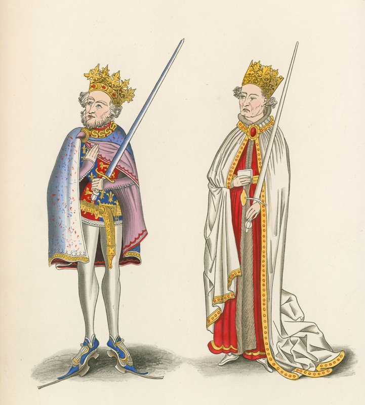 Król Jan i król Henryk I, ok. 1440 autorstwa Henry Shaw