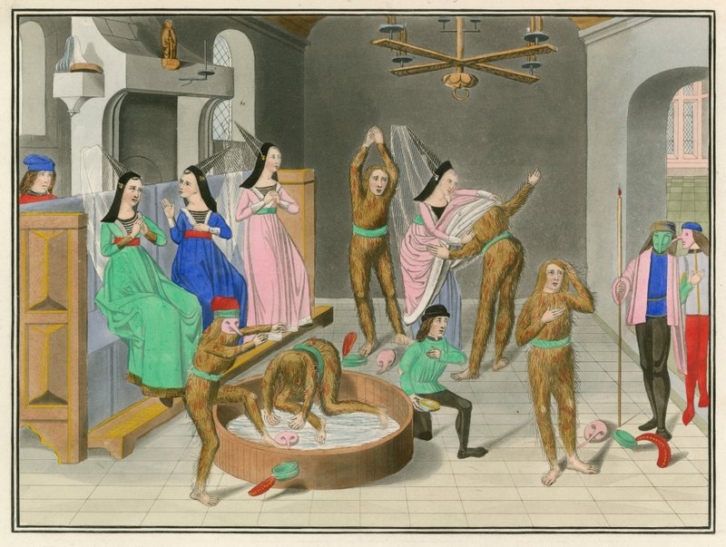 Maska Karola VI we Francji, koniec XV w. autorstwa Henry Shaw