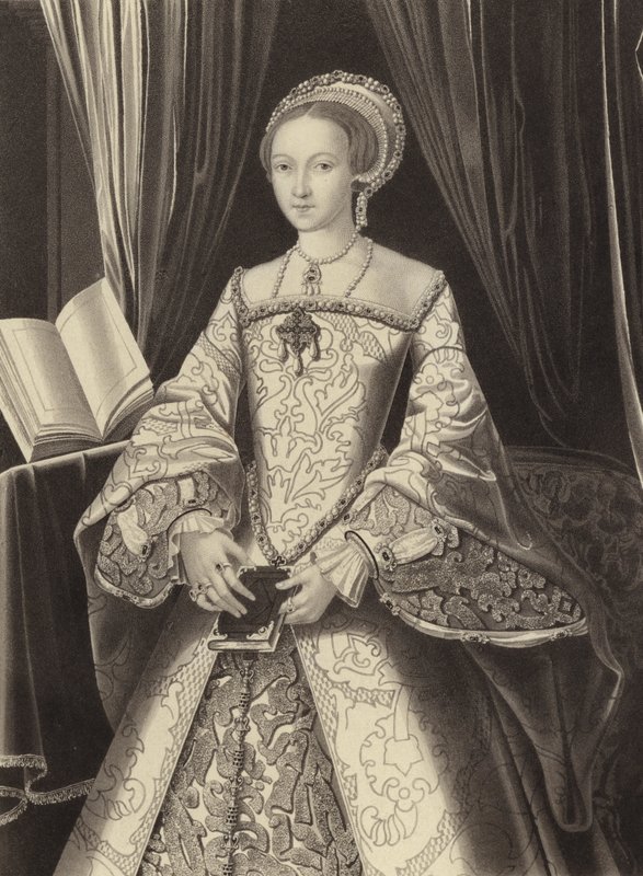 Księżniczka Elżbieta, przyszła królowa Elżbieta I, ok. 1545 autorstwa Henry Shaw
