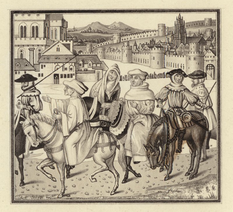 Pielgrzymka do Canterbury autorstwa Henry Shaw