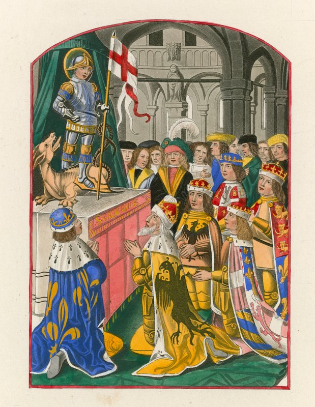 Suwerenowie Europy oddający cześć św. Jerzemu, koniec XV w. autorstwa Henry Shaw