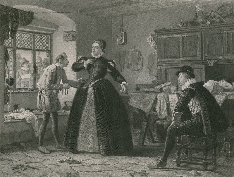 Krawiec damy, król Henryk IV, część druga autorstwa Henry Stacey Marks