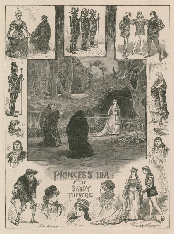 Księżniczka Ida w Teatrze Savoy (grafika) autorstwa Henry Stephen (b.1861 fl.1880 1925) Ludlow