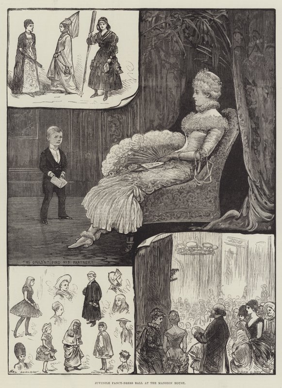 Młodzieżowy bal przebierańców w rezydencji autorstwa Henry Stephen Ludlow
