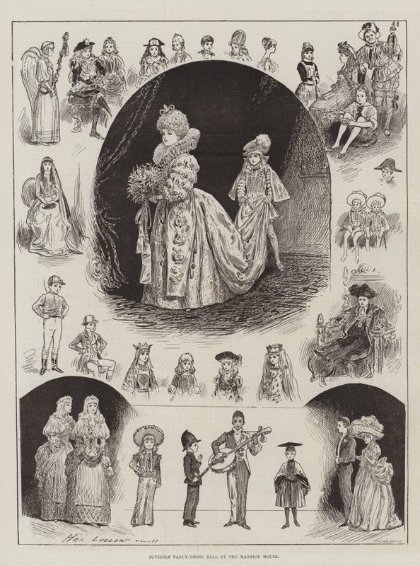 Bal przebierańców dla młodzieży w Mansion House autorstwa Henry Stephen Ludlow