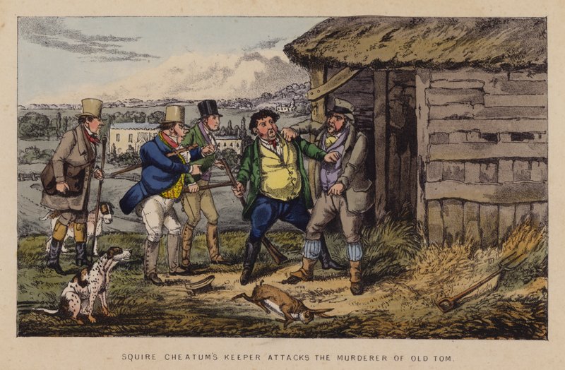 Ilustracja do Jaunts and Jollities Jorrocksa (kolor lito) autorstwa Henry Thomas (after) Alken