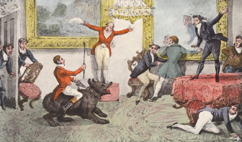 "Tally-Ho! Tally-Ho! Nowy łowca; najpierw Tally-Ho! Tally Ho!" (litografia) autorstwa Henry Thomas (after) Alken
