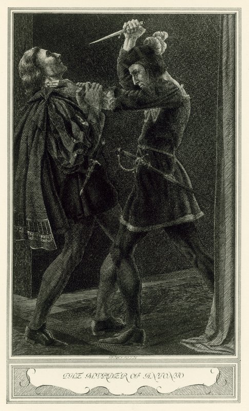 Księżna Malfi Johna Webstera: Morderstwo Antonio (lito) autorstwa Henry Weston Keen