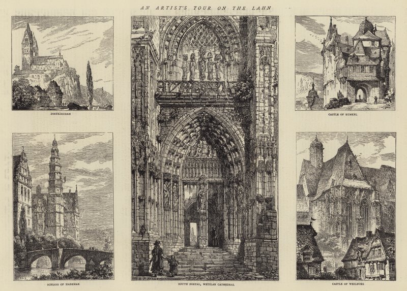 Podróż artysty po Lahn autorstwa Henry William Brewer