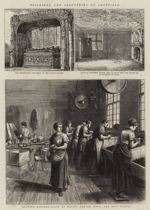 Budynki i przemysł Sheffield autorstwa Henry William Brewer