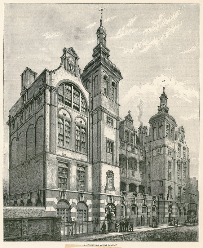 Caledonian Road School, Londyn autorstwa Henry William Brewer