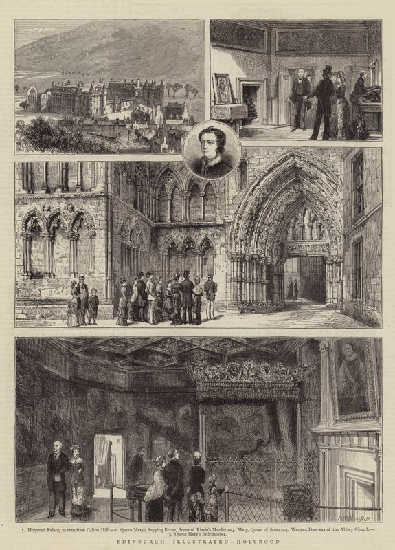 Edynburg Ilustrowany, Holyrood autorstwa Henry William Brewer