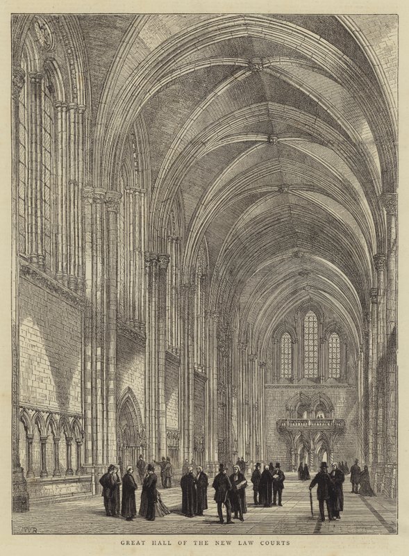 Wielka Sala Sądów Nowego Prawa autorstwa Henry William Brewer