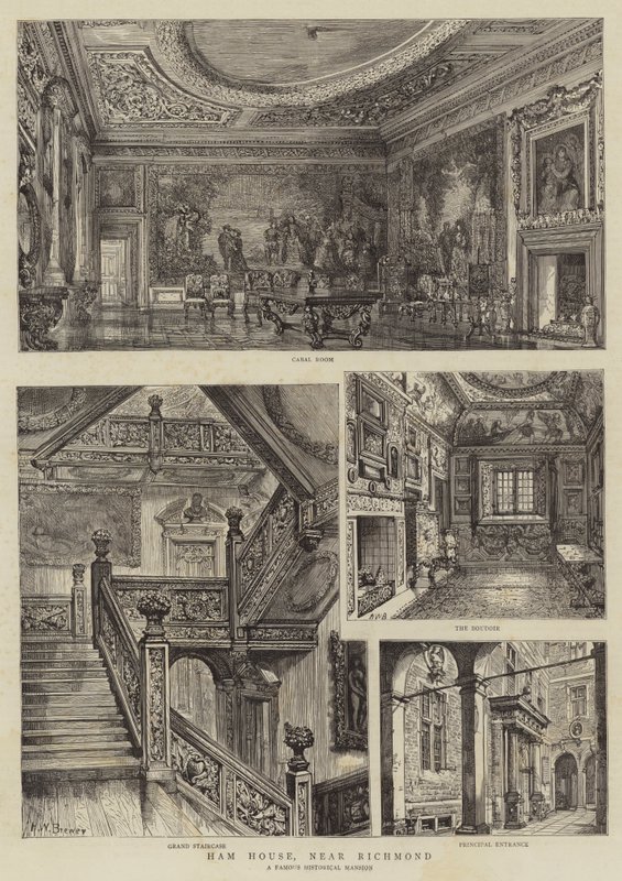 Ham House, niedaleko Richmond autorstwa Henry William Brewer
