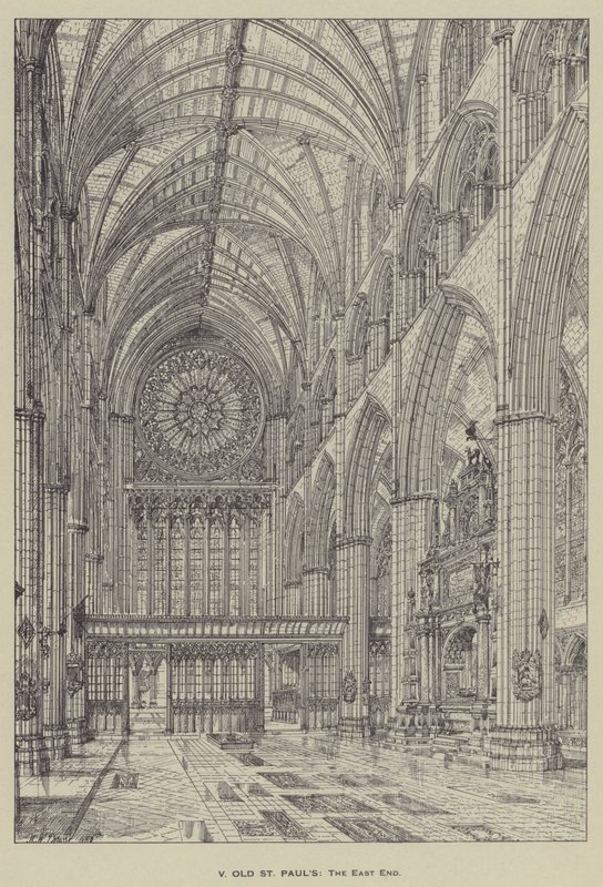 Stary St Pauls, East End autorstwa Henry William Brewer