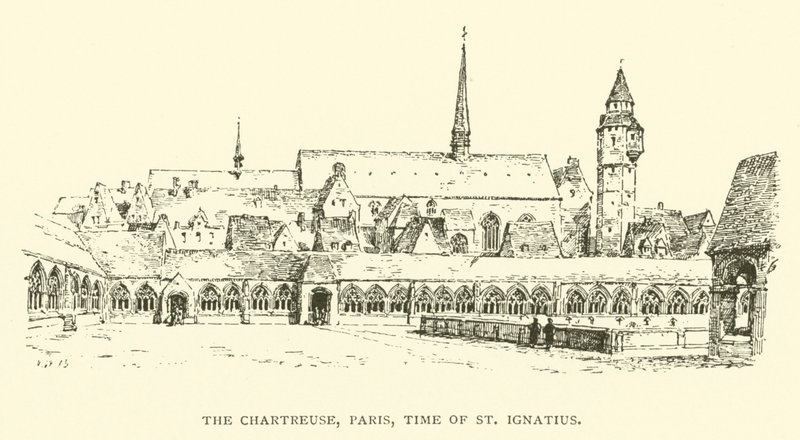 Chartreuse, Paryż, czasy św. Ignacego (rycina) autorstwa Henry William Brewer