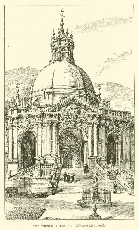 Kościół Loyoli (rycina) autorstwa Henry William Brewer