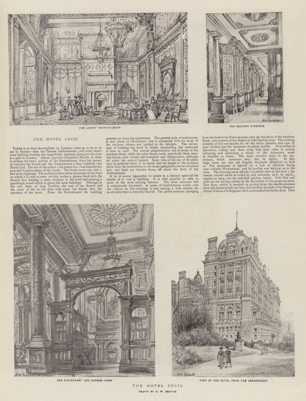 Hotel Cecil autorstwa Henry William Brewer